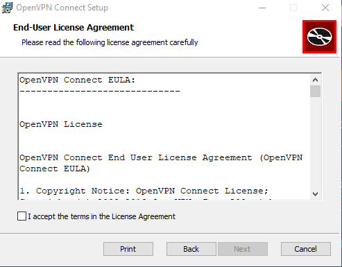 Agree to the EULA