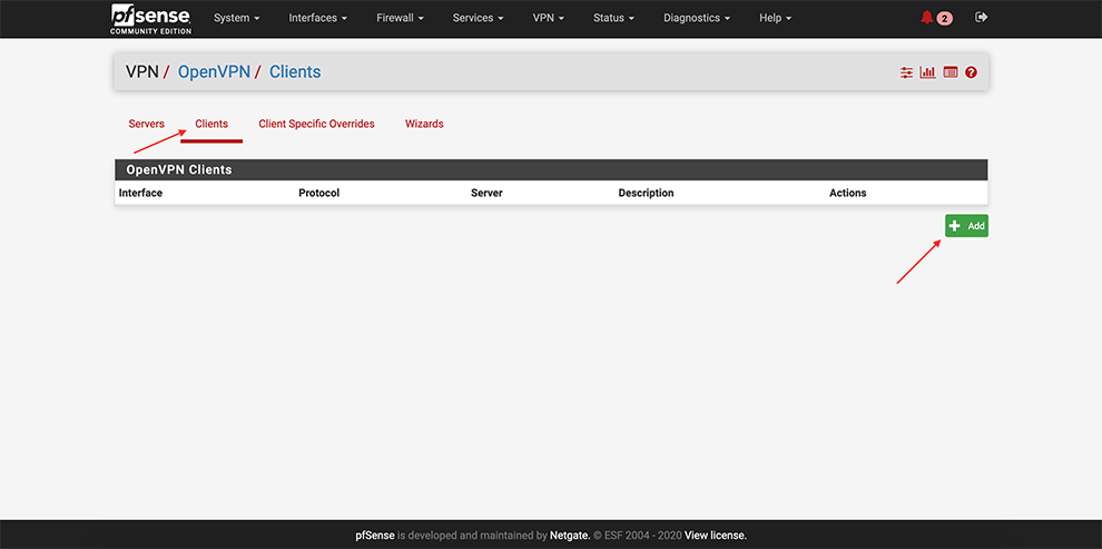 Access Server Pfsense Configuration Openvpn Support Center