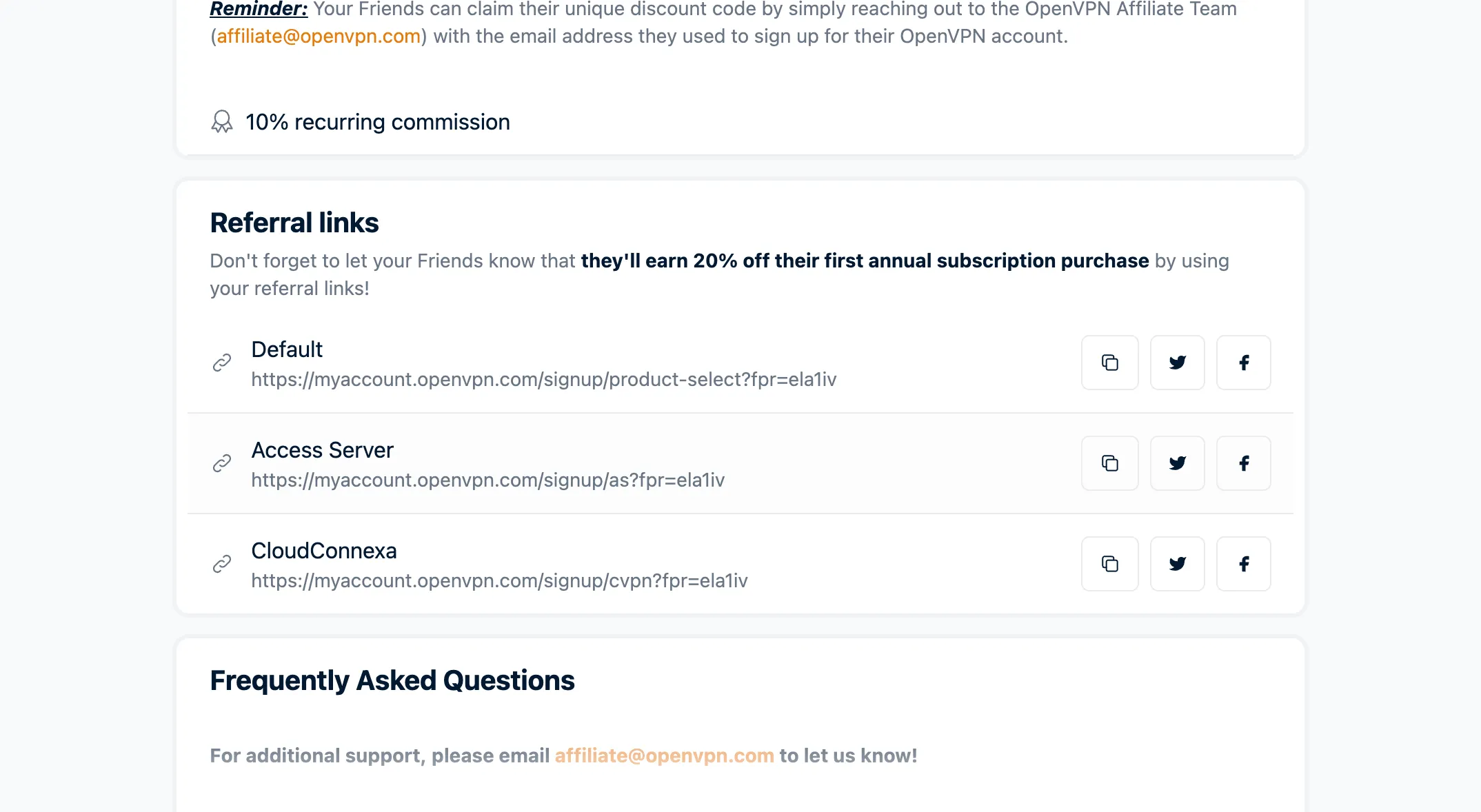 Earn with Referral OpenVPN