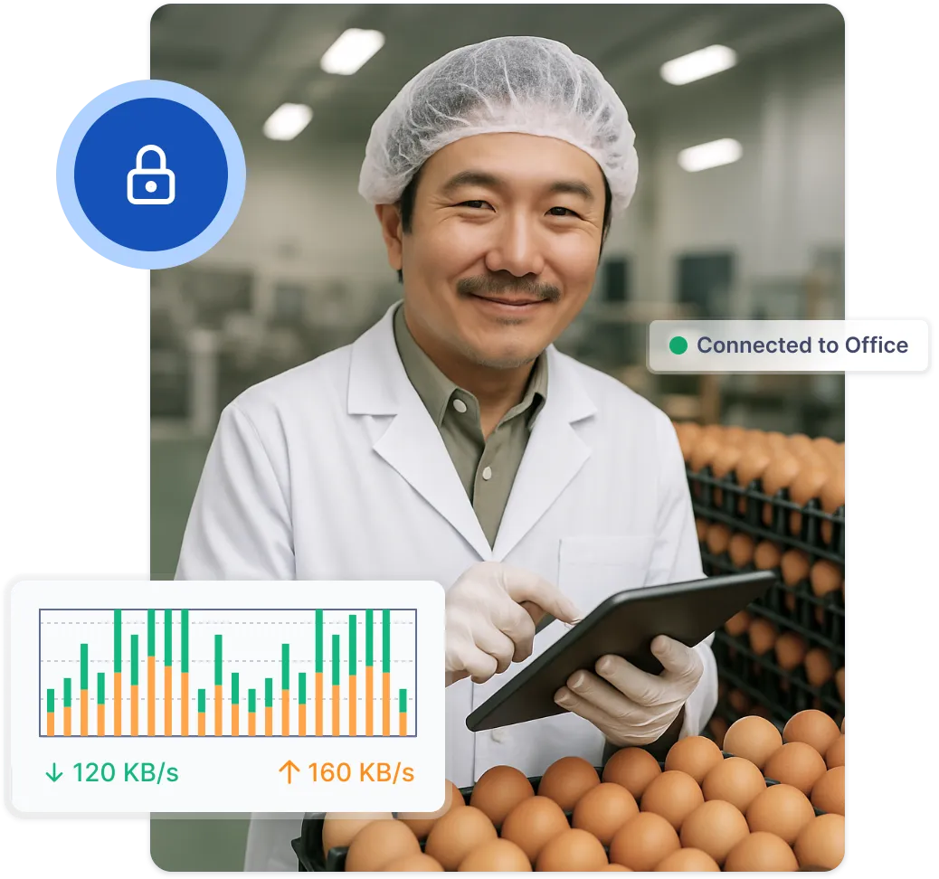 man counting eggs