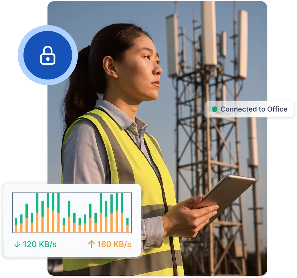 woman working in telecommuncation field