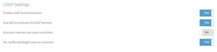 LDAP settings