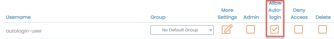 allow auto login