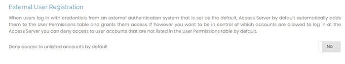 external user registration
