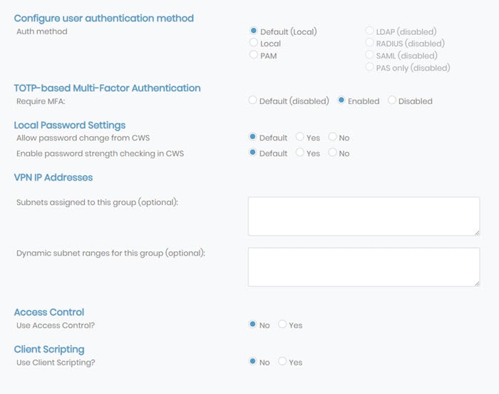 group permissions more settings