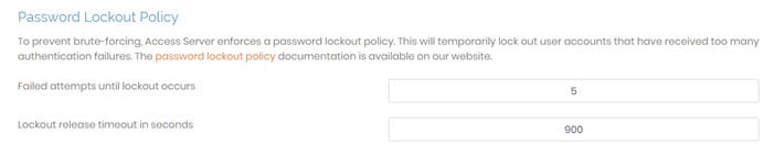 password lockout policy