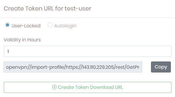 token URL