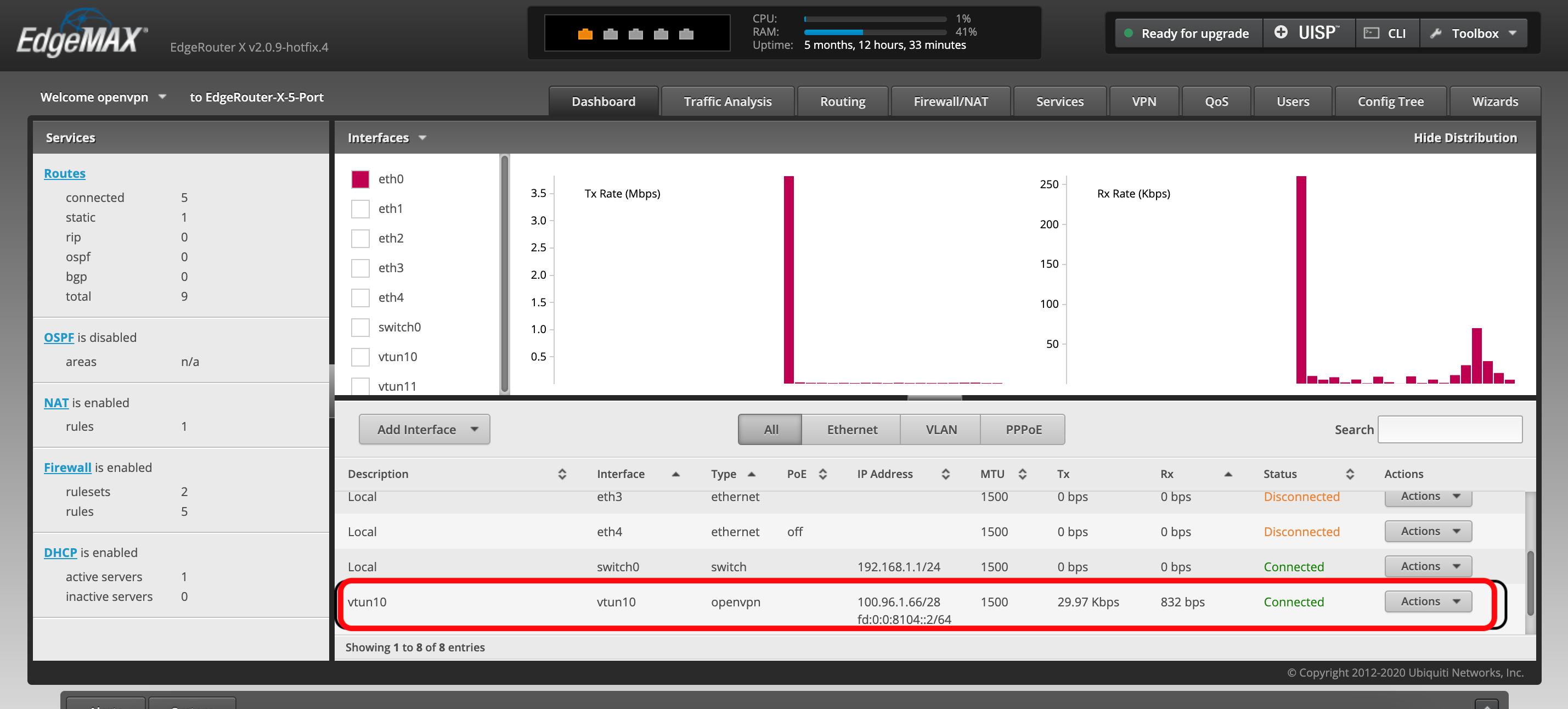 edgemax router
