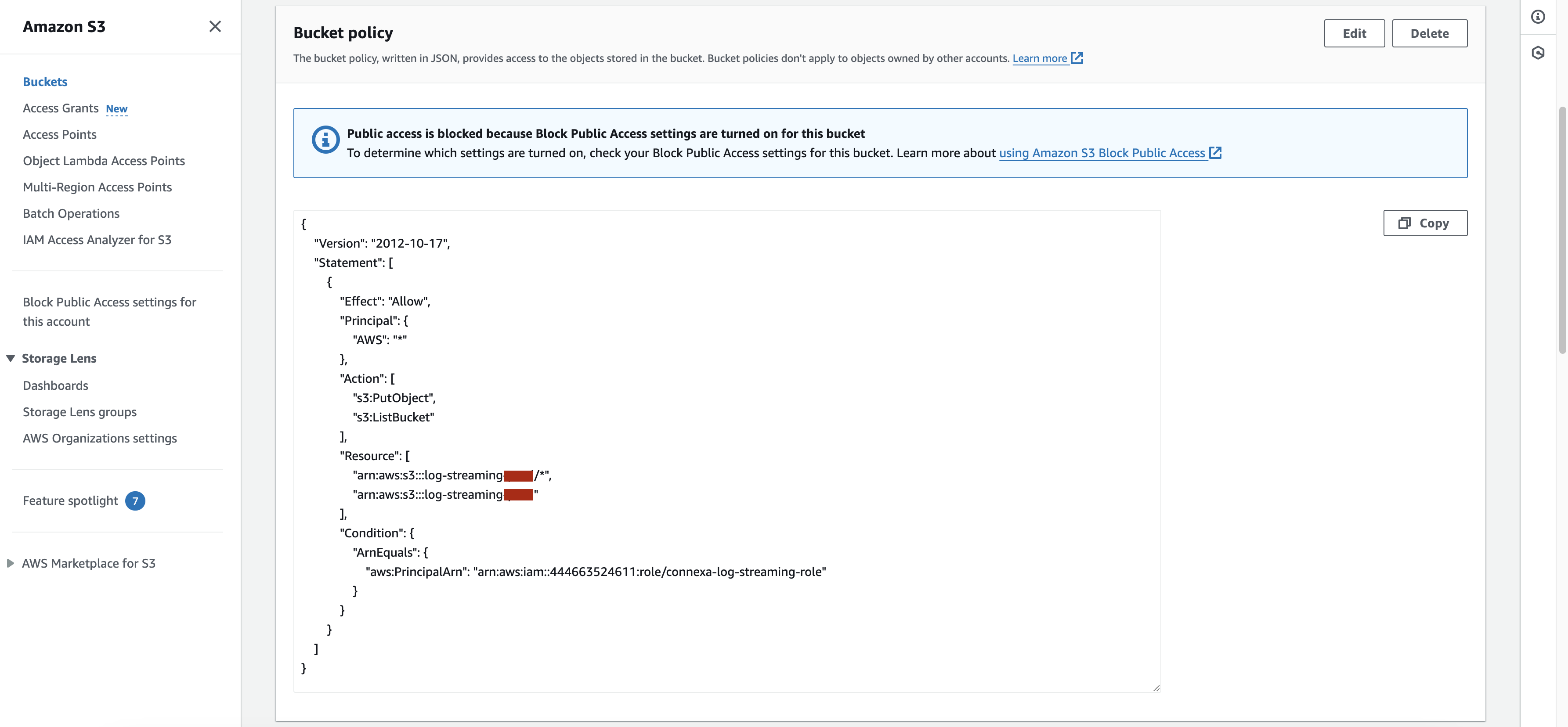 Tutorial Configure AWS S3 bucket for CloudConnexa Log Streaming