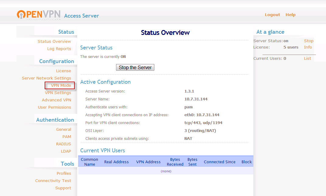 openvpn setup