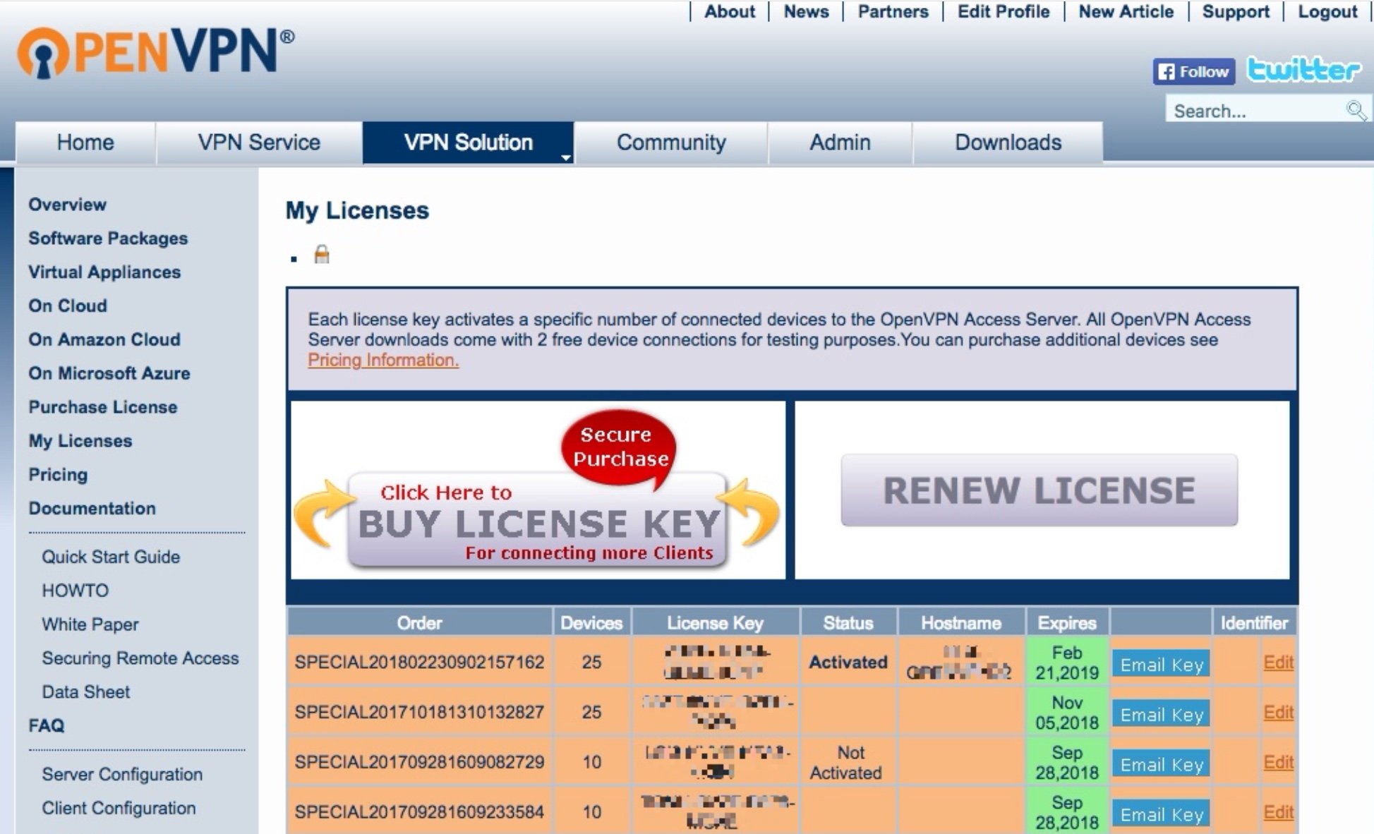 Openvpn access server free license requirements