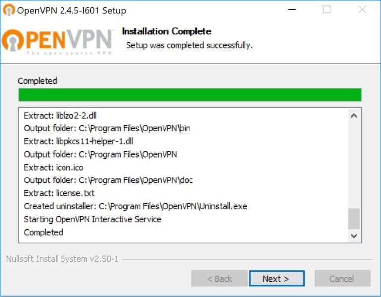tap install openvpn access