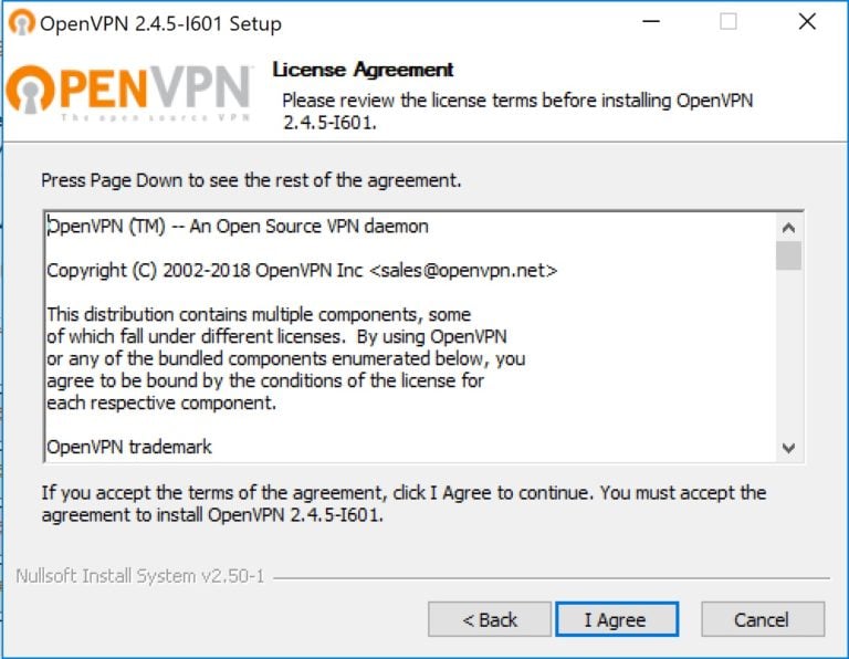 openvpn gui error creating hklm software openvpn-gui key lime