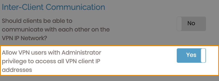 admin vpn client access
