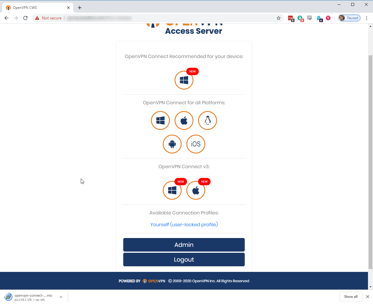 openvpn connect download