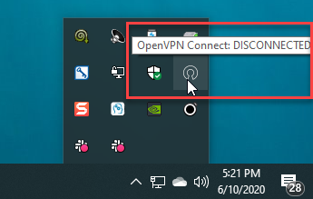 OpenVPN Connect is now ready for use