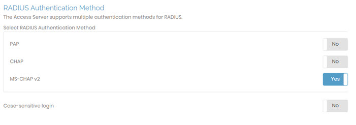 RADIUS-authentication-method RADIUS authentication method