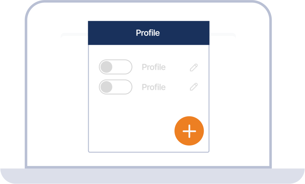 Screenshot of OpenVPN Connect profile selection options