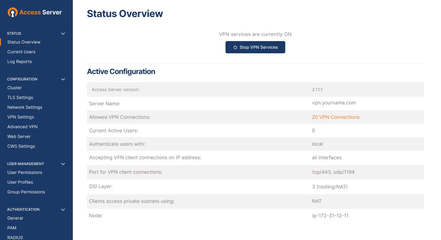 openvpn access server port