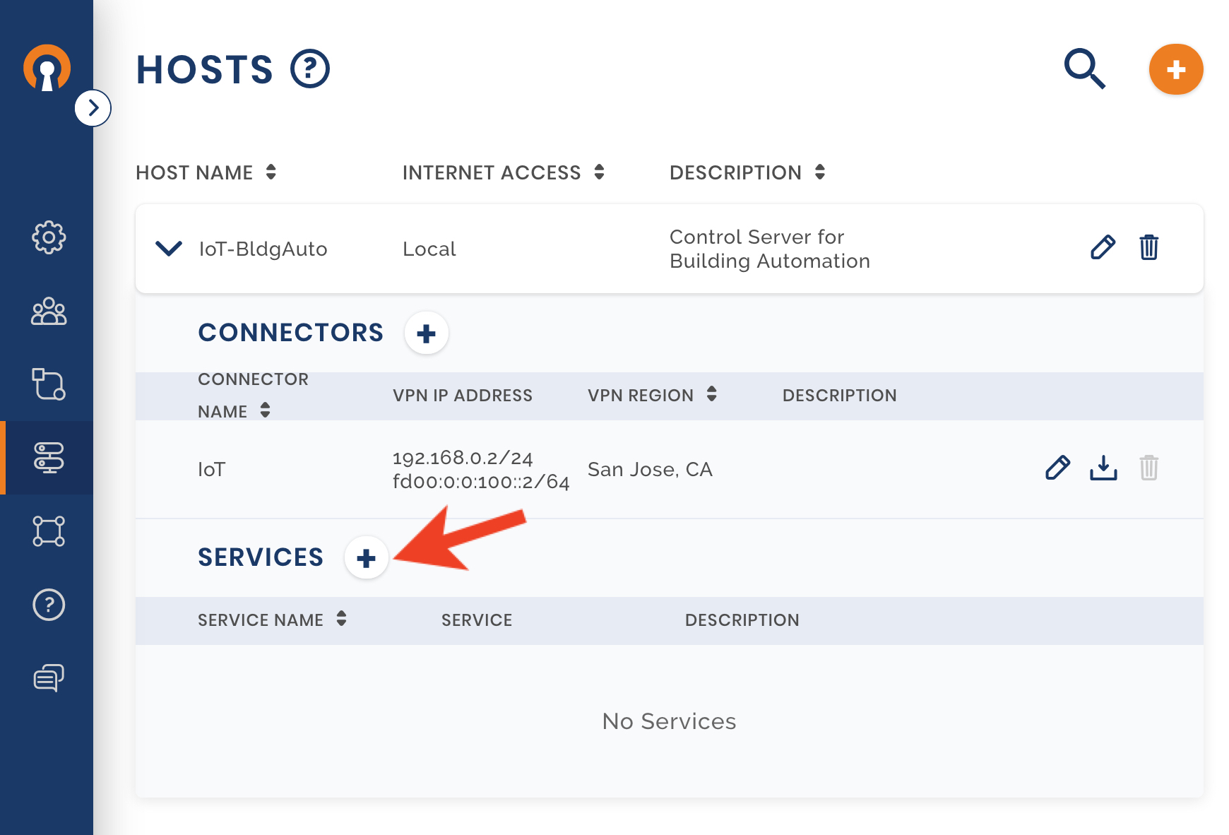 Adding Service for a Host | OpenVPN