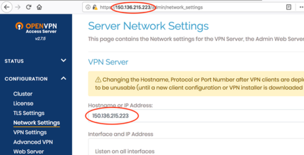 openvpn access server port