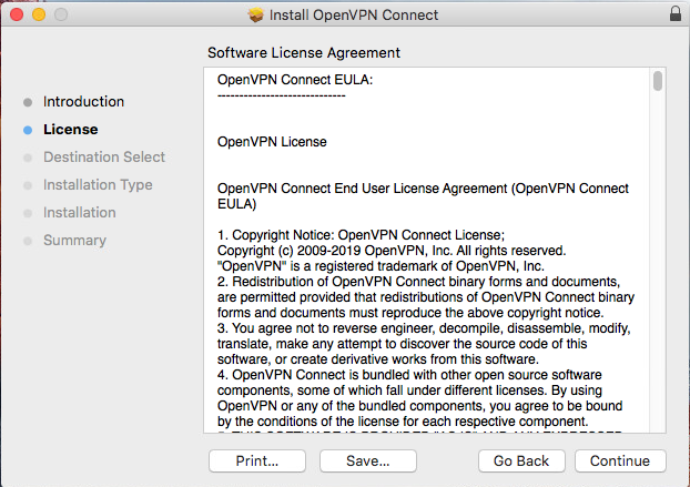 installing openvpn on mac os x