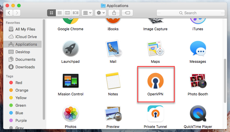 openvpn connect for mac os x