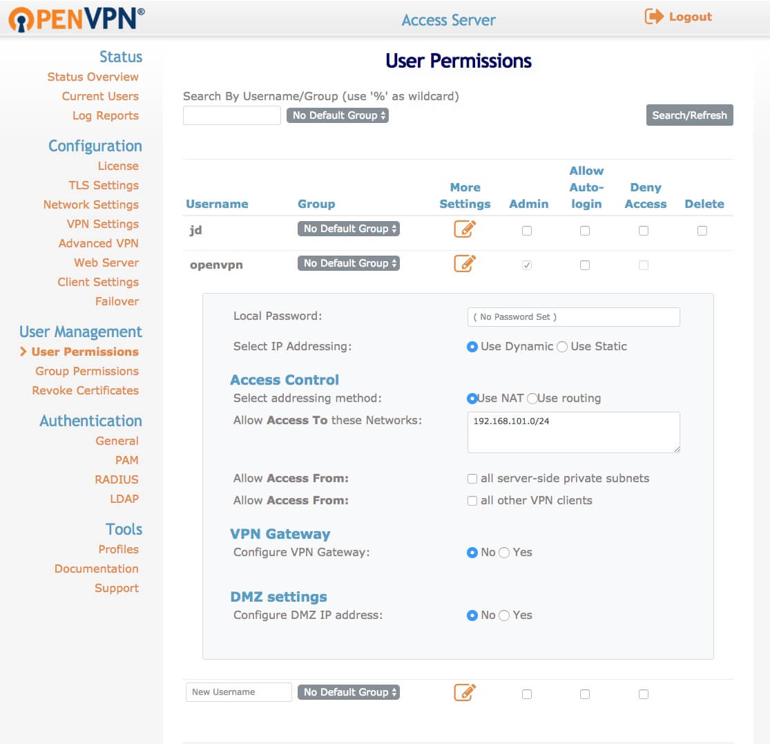 how to install openvpn access server